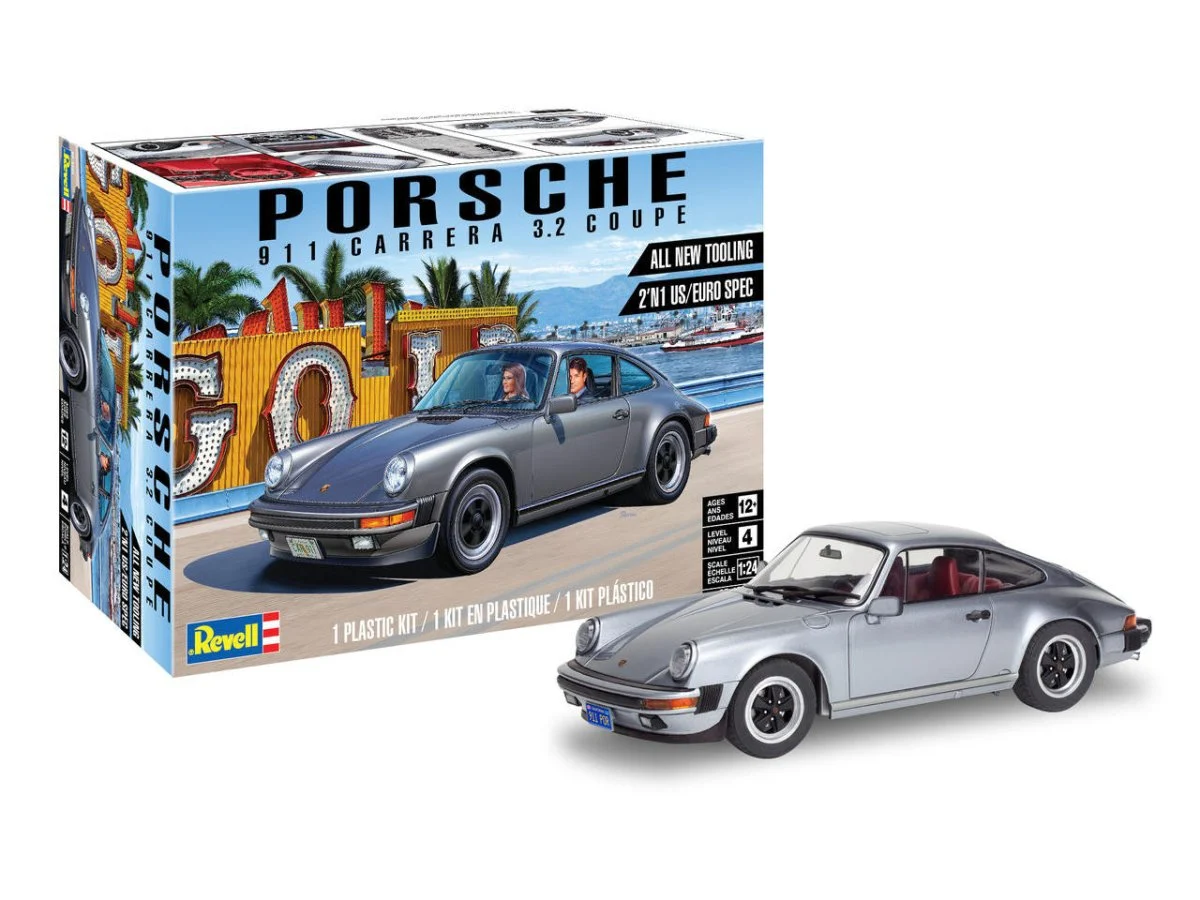 Revell Monogram 1/24 Porsche 911 Carrera 3.2 Coupe 2n1 Kit