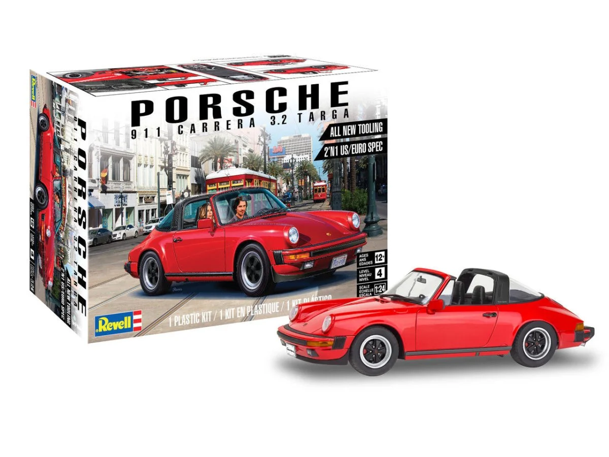 Revell Monogram 1/24 Porsche 911 Carrera 3.2 Targa 2n1 Kit