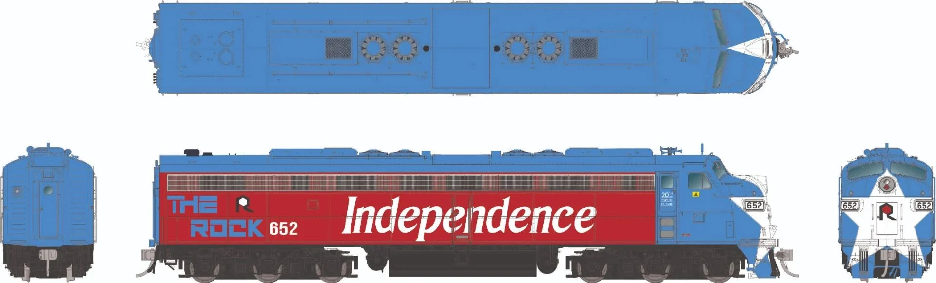Rapido HO Scale Rock Island #652 EMD E8A DCC/Sound - RAP28590