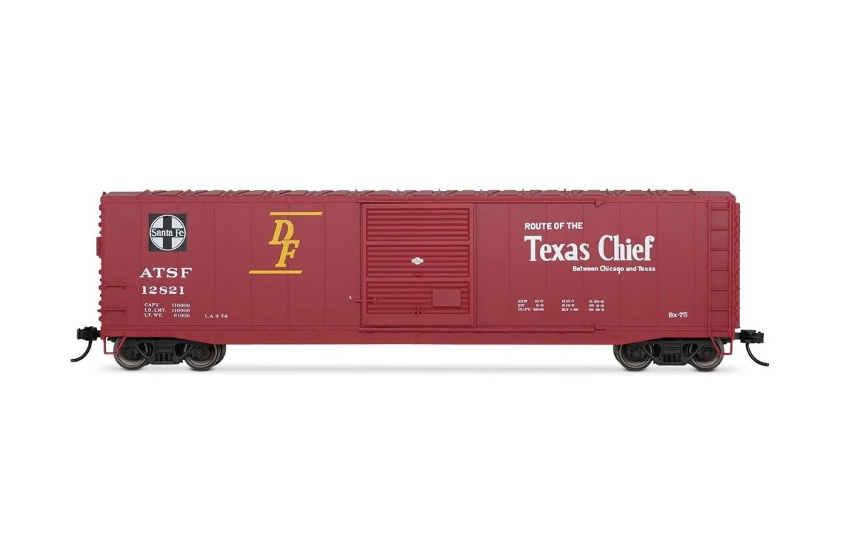 Rivarossi HO ATSF "Texas Chief" Plug Door Boxcar #12821