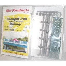 Rix Products 124 HO Scale 50' Wrought Iron Highway Overpass Railings (4)