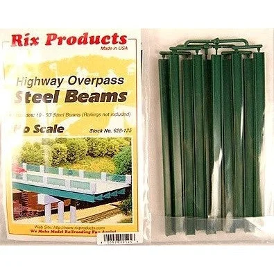 Rix Products 125 HO Scale 50' Steel Highway Overpass Beams (10)