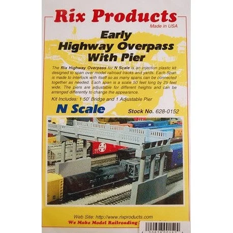Rix Products 152 N 50' Highway Overpass w/Pier