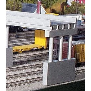 Rix Products 162 N Scale Modern Highway Overpass 50' Deck w/Pier