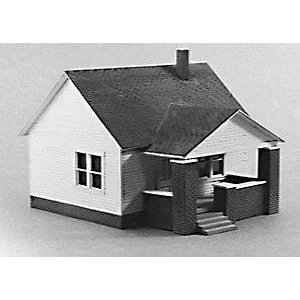 Rix Products 203 HO Scale Scale One-Story House w/Side Porch Kit - 3-1/2 x 3-7/8" 9 x 9.9cm