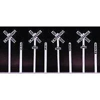 Rix Products HO Scale Crossbuck and Milepost Set
