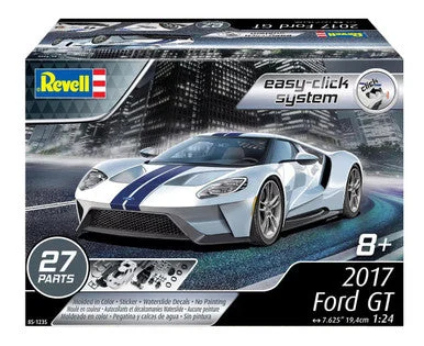 1/24 Carerra Revell 2017 Ford GT Plastic Model Kit - Revell Monogram