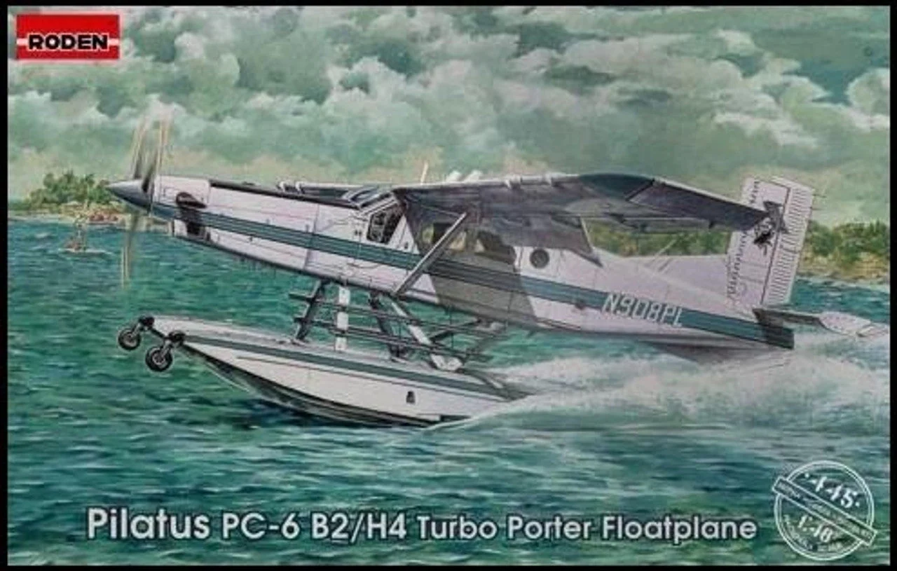 Roden 1/48 Roden Pilatus PC6B2/H2 Turbo-Porter Light Transport Floatplane