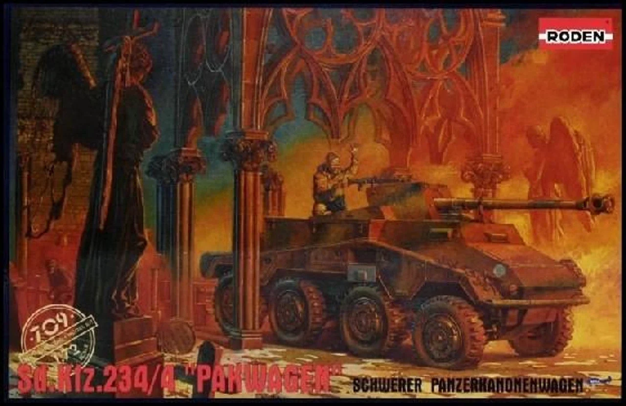 Roden 1/72 Roden SdKfz 234/4 PakWagen Schwerer PzKanoneWg Armored Vehicle