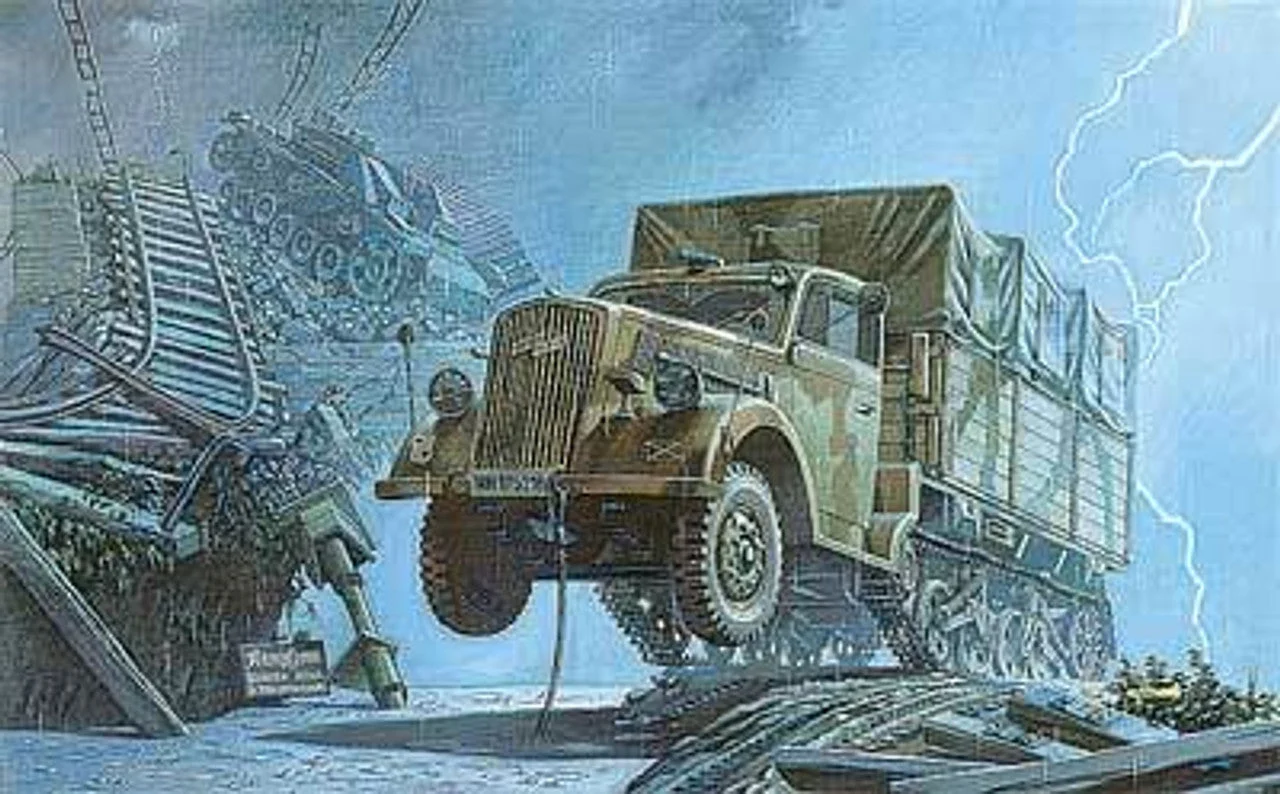 Roden 1/72 Roden Opel Blitz Maultier Semi-Truck