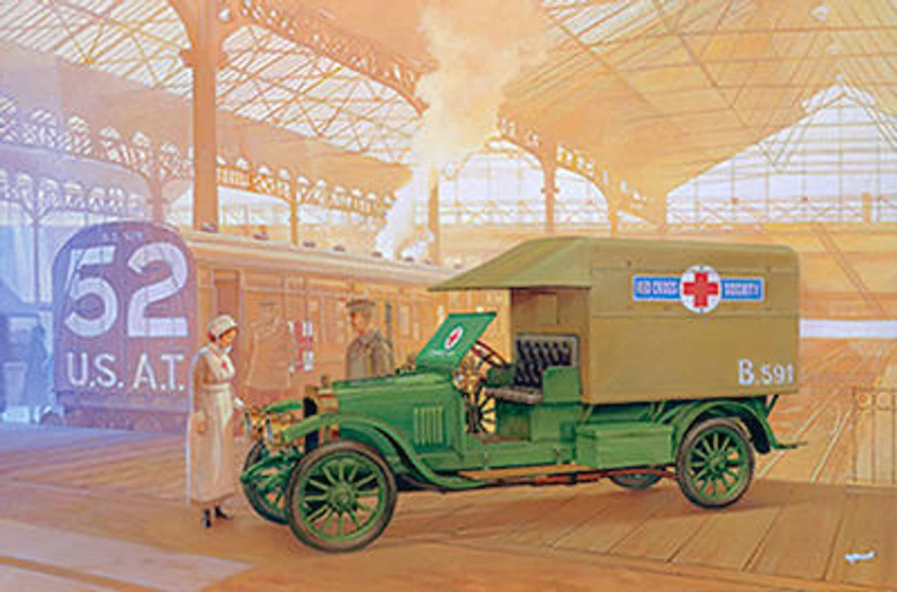 Roden 1/72 Roden Vauxhall D-type Red cross