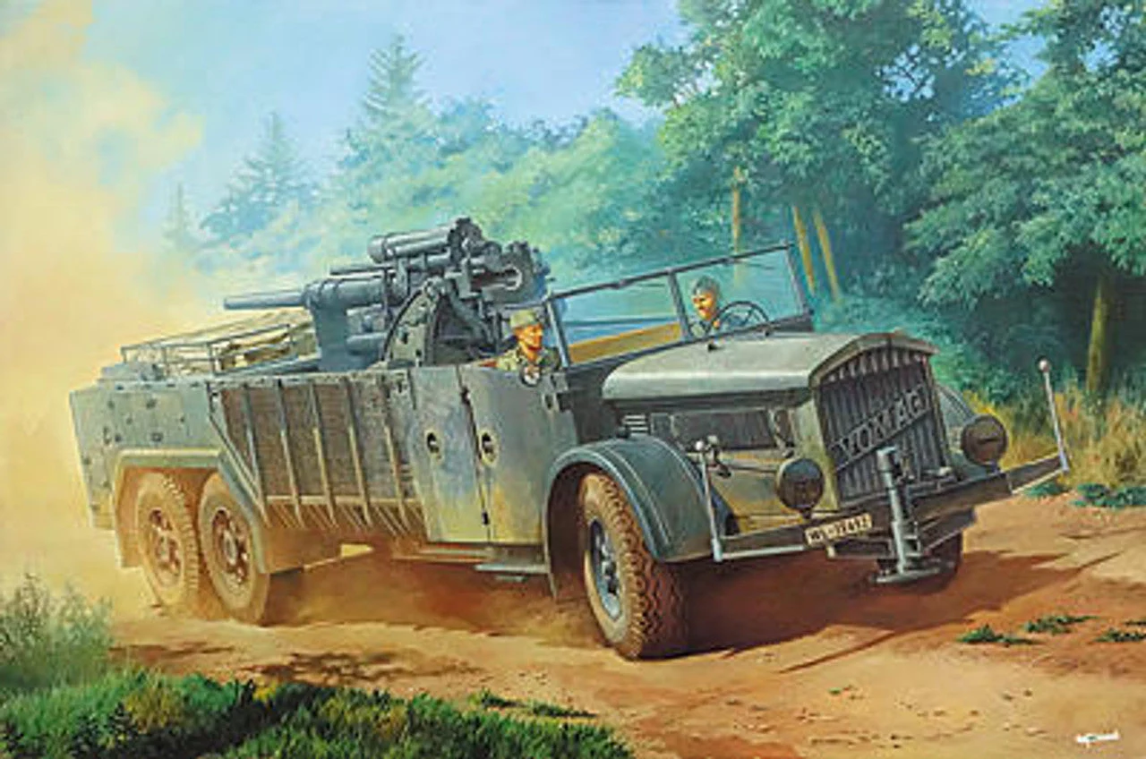 Roden 1/72 Roden Selbstfahrlafette auf Fahrgestell VOMAG 7 or 660 mit 8,8 cm Flak