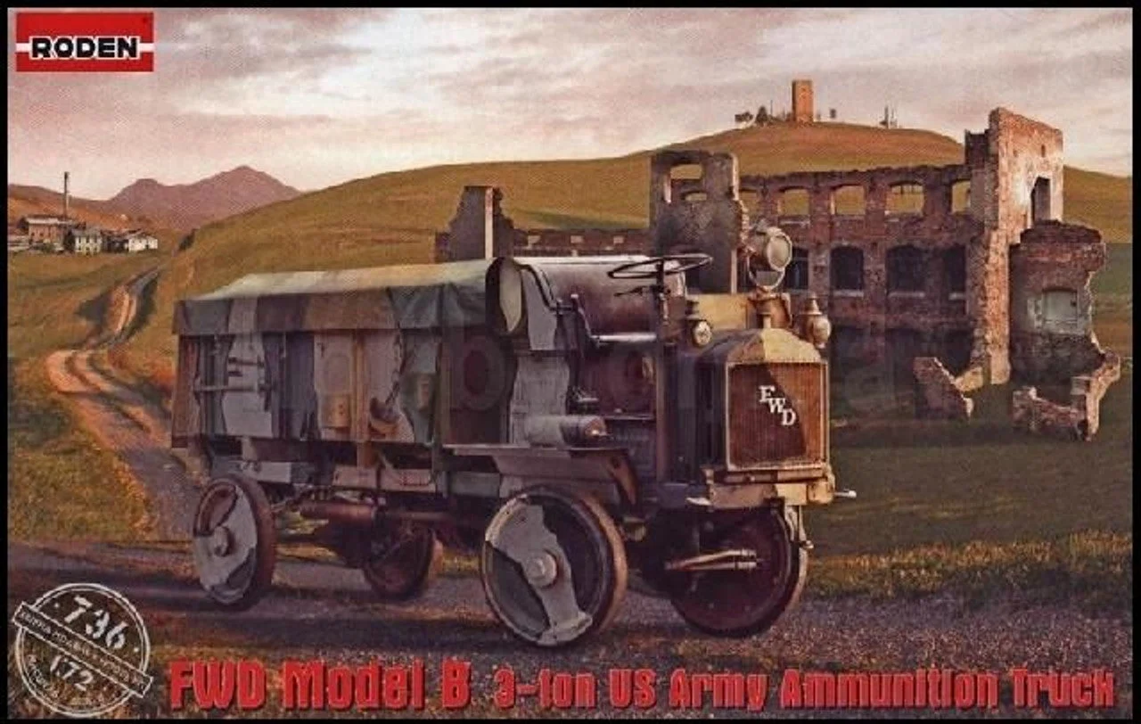 Roden 1/72 Roden FWD Model B 3-Ton US Amy Ammunition Truck w/Canvas-Type Cover