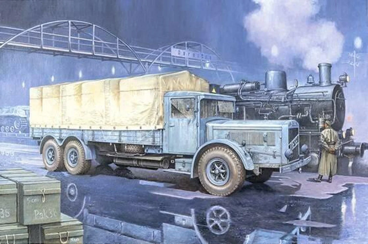 Roden 1/72 Roden Vomag 8 LR Lkw WWII German Heavy Military Truck