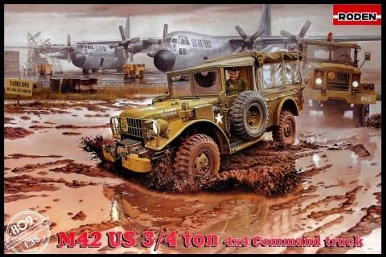 Roden 1/35 Roden M42 US 3/4-Ton 4x4 US Command Truck
