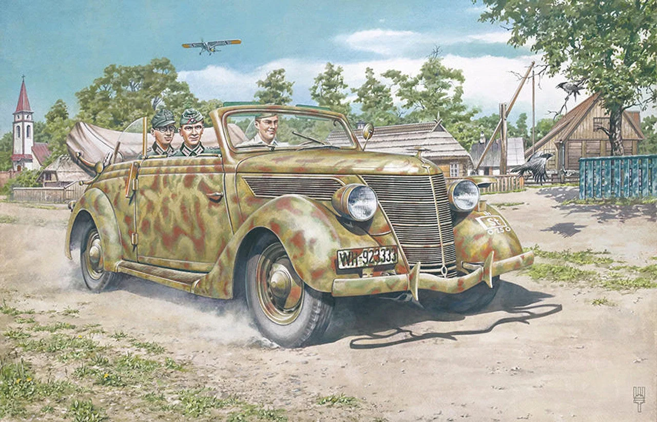 Roden 1/35 Roden Ford V8-G81 Cabriolet Plastic Model Kit