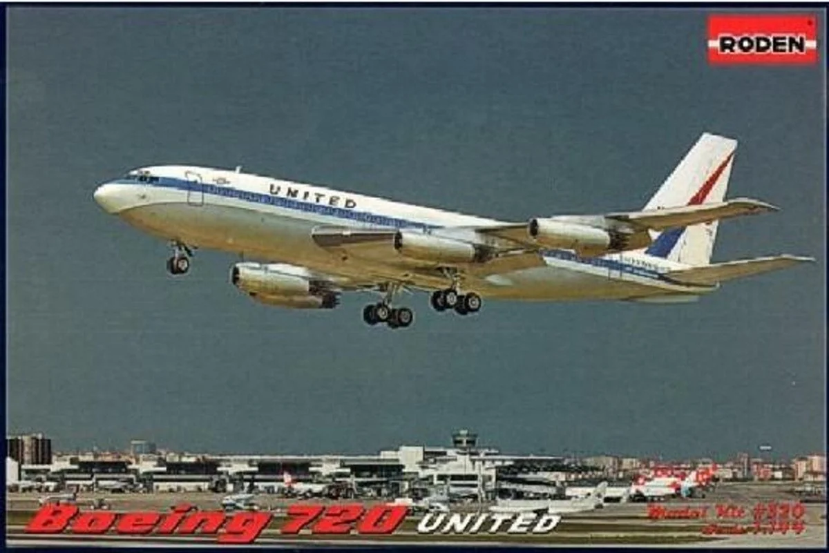 Roden 1/144 Roden B720 United Passenger Airliner