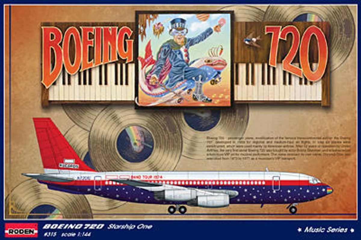 Roden 1/144 Roden Boeing 720 Starship One Elton John