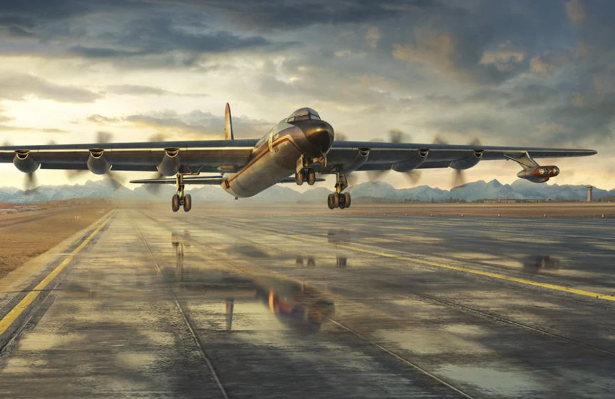 Roden 1/144 Roden Convair NB/XB-36H Crusader Plastic Model