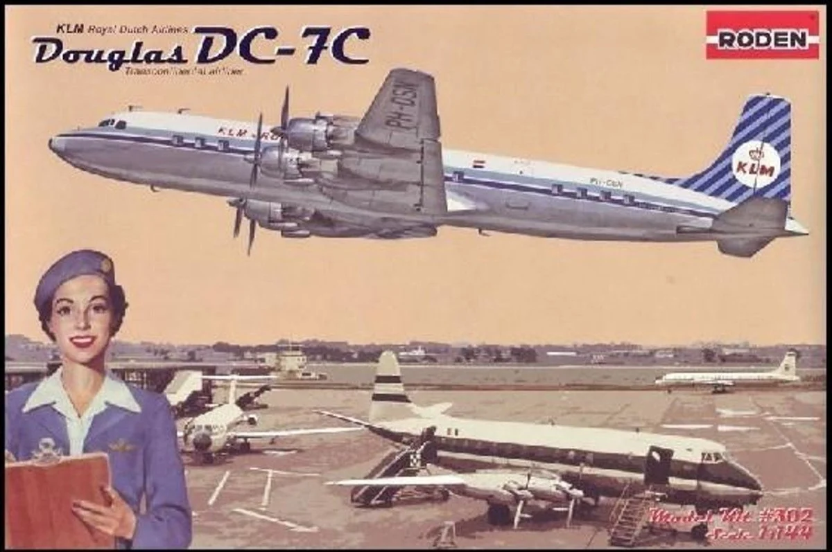 Roden 1/144 Roden DC7C Royal Dutch Airliner