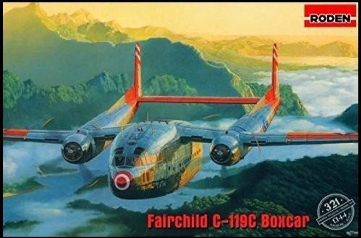 Roden 1/144 Roden Fairchild C119C Boxcar USAF Transport Aircraft
