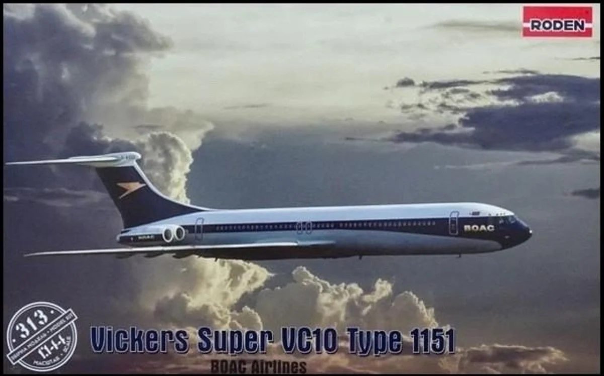 Roden 1/144 Roden Vickers Super VC10 Type 1151 BOAC Airliner