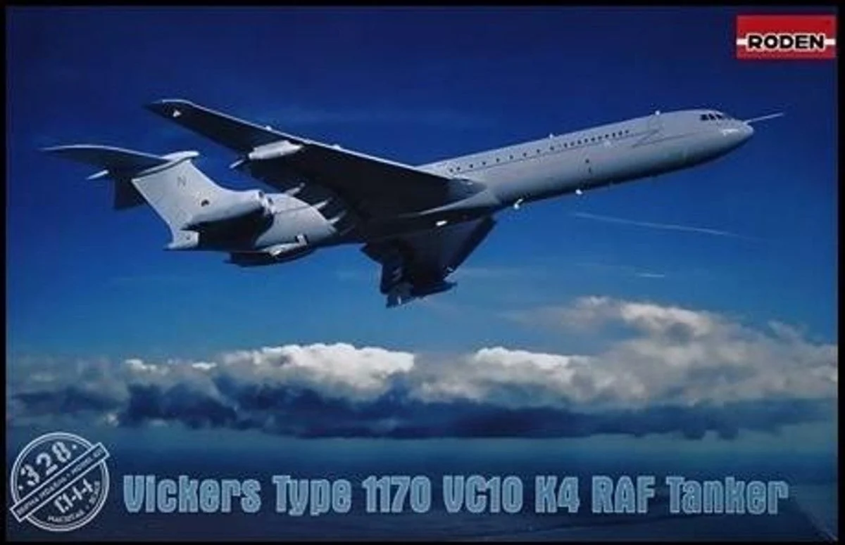 Roden 1/144 Roden Vickers VC10 K4 Type 1170 RAF Tanker Aircraft