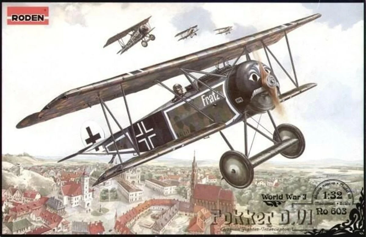 Roden 1/32 Roden Fokker D VI WWI German BiPlane Fighter/Interceptor