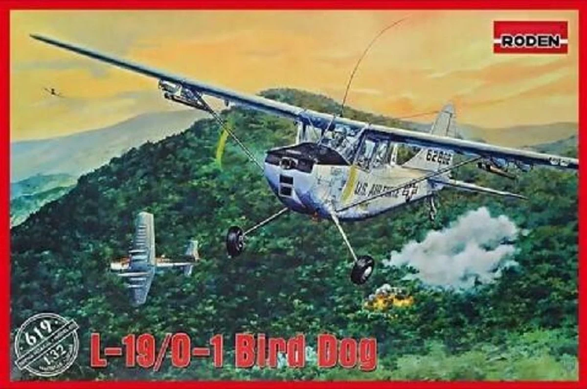 Roden 1/32 Roden L19/O1 Bird Dog USAF Light Communications Aircraft