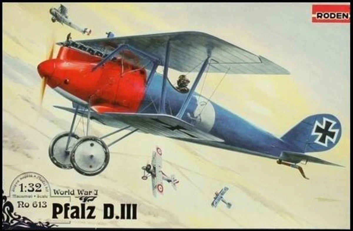 Roden 1/32 Roden Pfalz DIII WWI German BiPlane Fighter