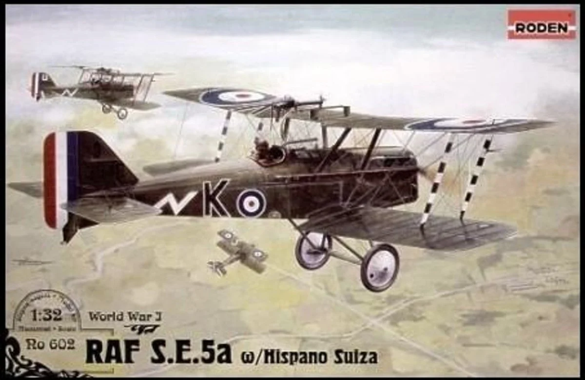 Roden 1/32 Roden Se5a WWI RAF Fighter w/Hispano Suiza Engine