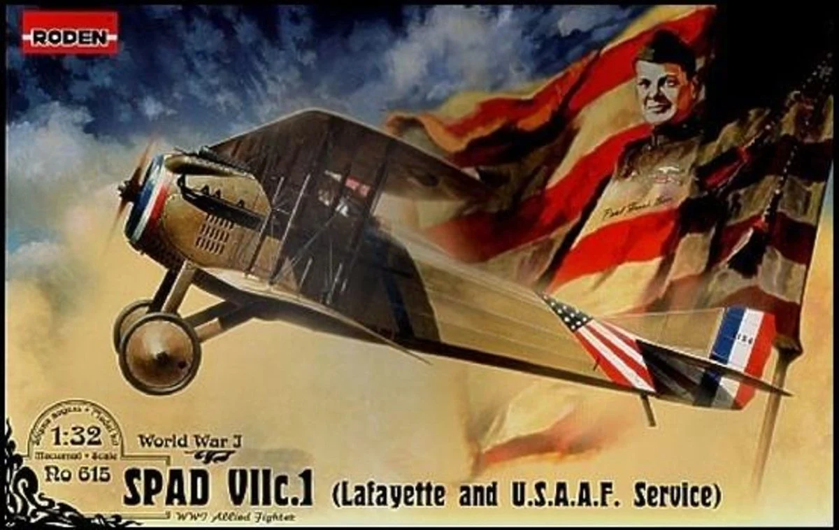 Roden 1/32 Roden Spad VII C1 WWI BiPlane Fighter