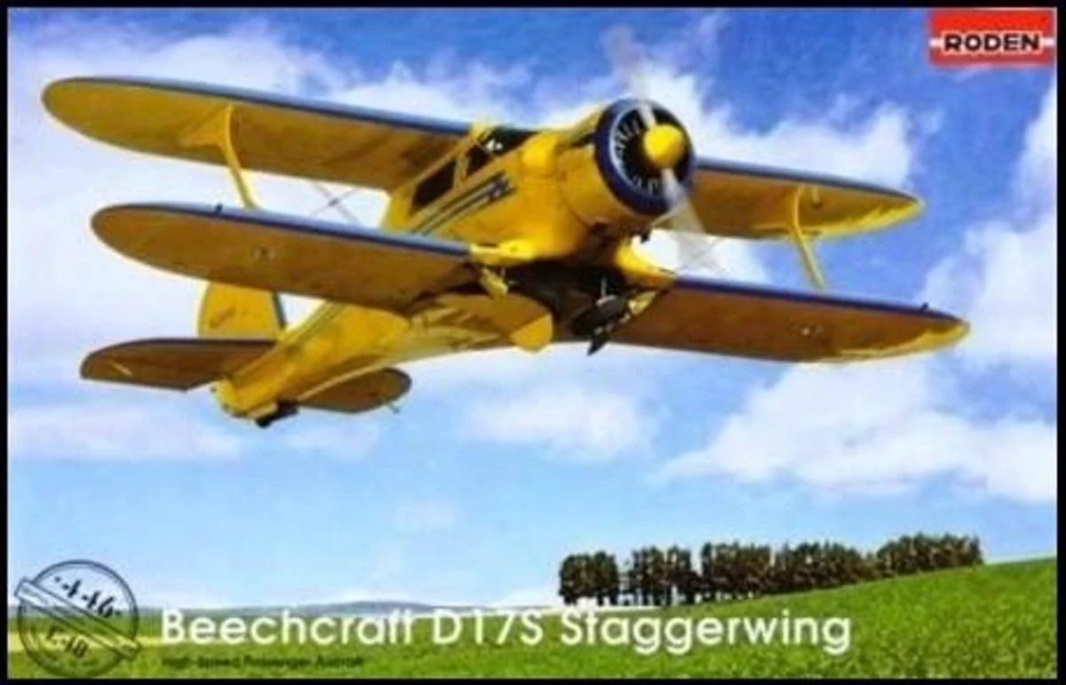Roden 1/48 Roden Beechcraft D17S Staggerwing Light Commercial BiPlane