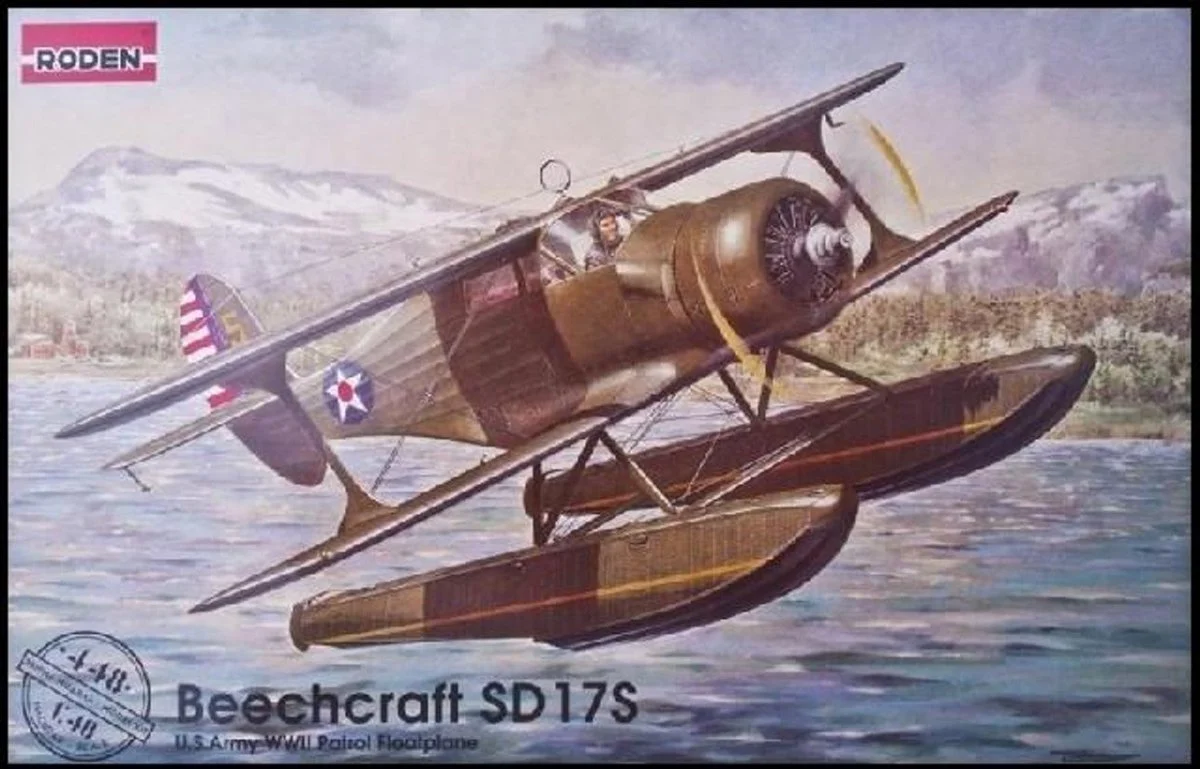 Roden 1/48 Roden Beechcraft SD17S Staggerwing WWII USAAF Floatplane