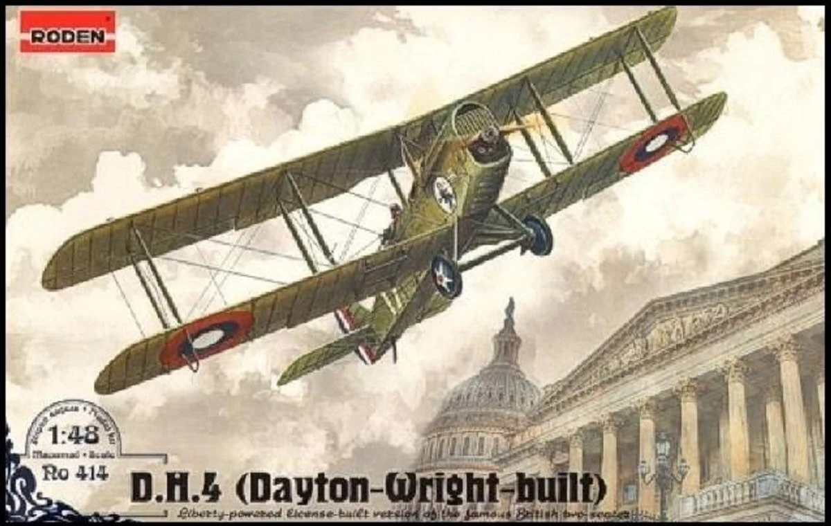 Roden 1/48 Roden DeHailland DH4 US Army BiPlane Fighter