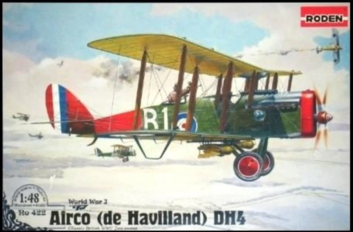 Roden 1/48 Roden DeHavilland DH4 Eagle WWI US BiPlane Fighter
