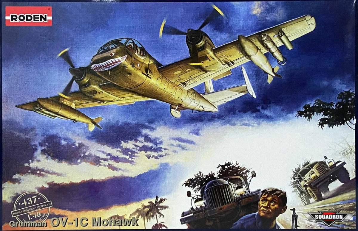 Roden 1/48 Roden OV -1C Mohawk Photo-Recon Aircraft