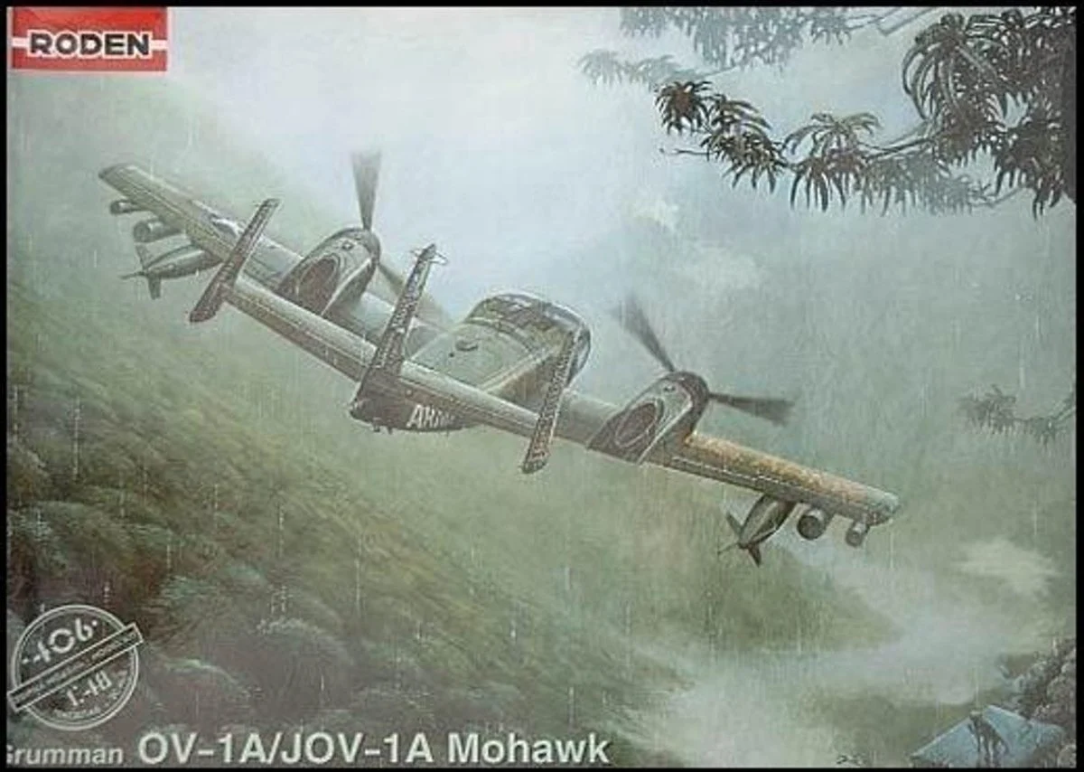 Roden 1/48 Roden OV1A/JOV1A Mohawk Vietnam/Later era Armed Observation & Intelligence USAAF Aircraft