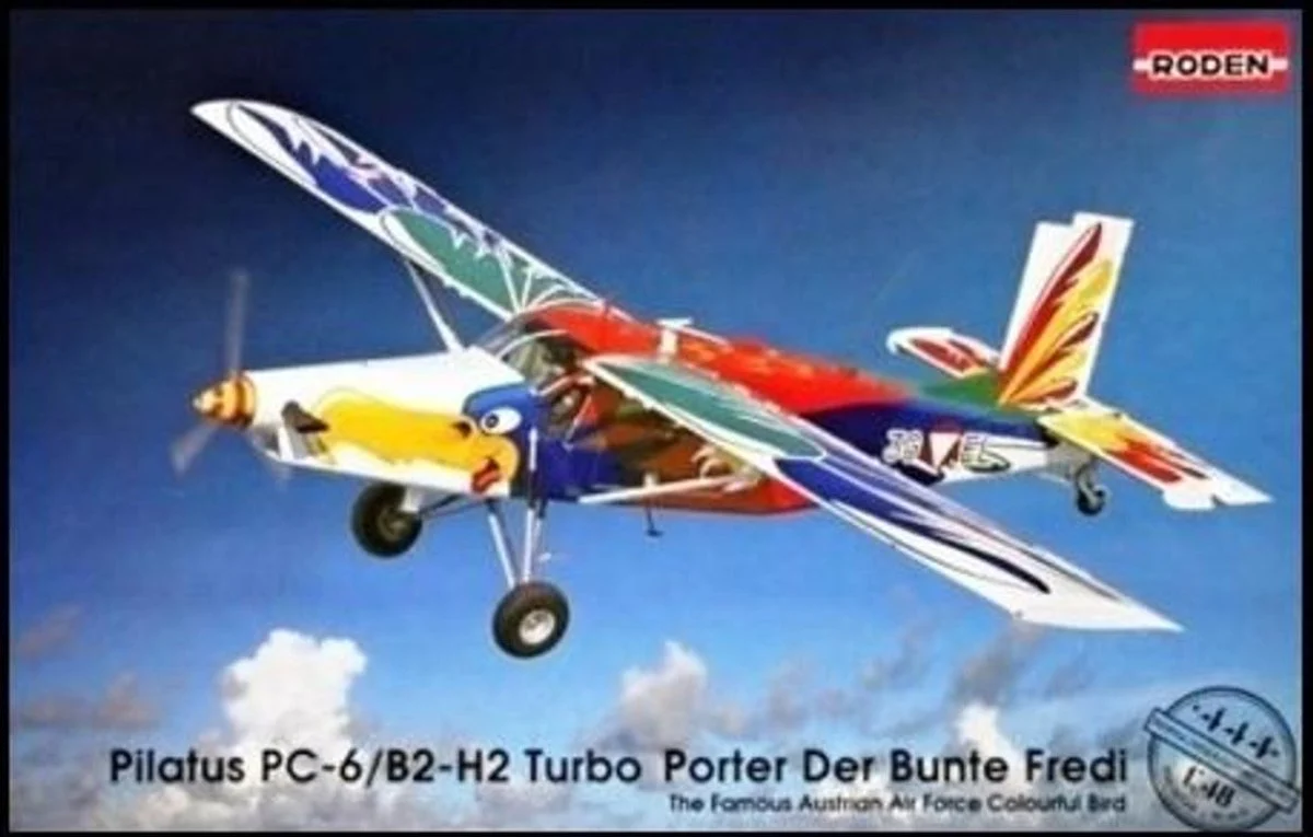 Roden 1/48 Roden Pilatus PC6B1/H2 Turbo-Porter Austrian AF Light Transport Aircraft