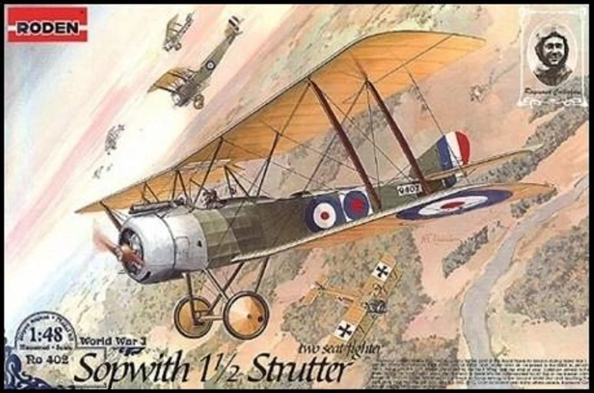 Roden 1/48 Roden Sopwith 1-1/2 Strutter WWI British BiPlane Fighter