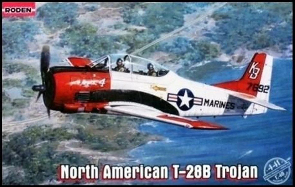 Roden 1/48 Roden T28B Trojan USN/USMC Aircraft