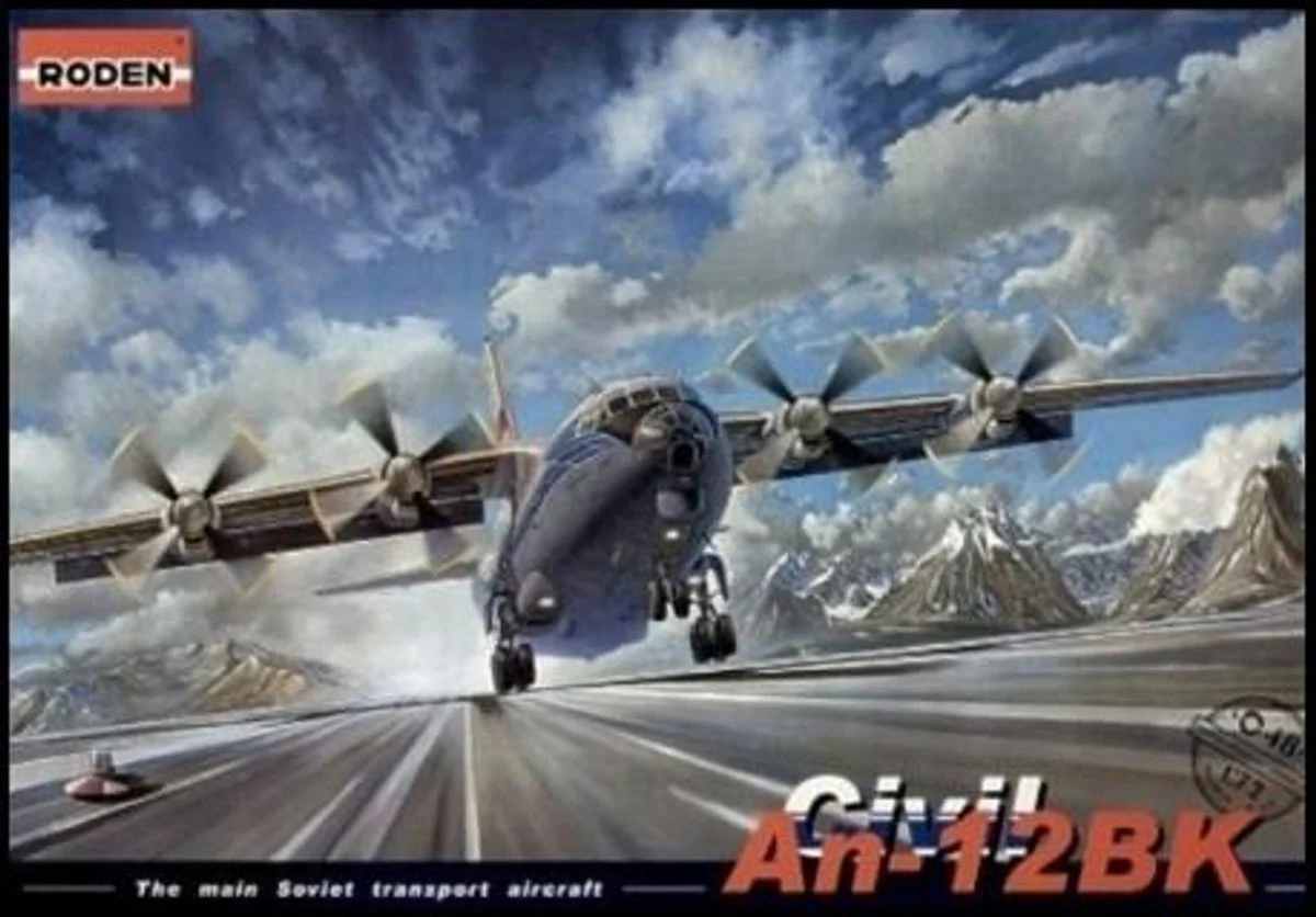 Roden 1/72 Roden An12BK Civil Soviet Transport Aircraft