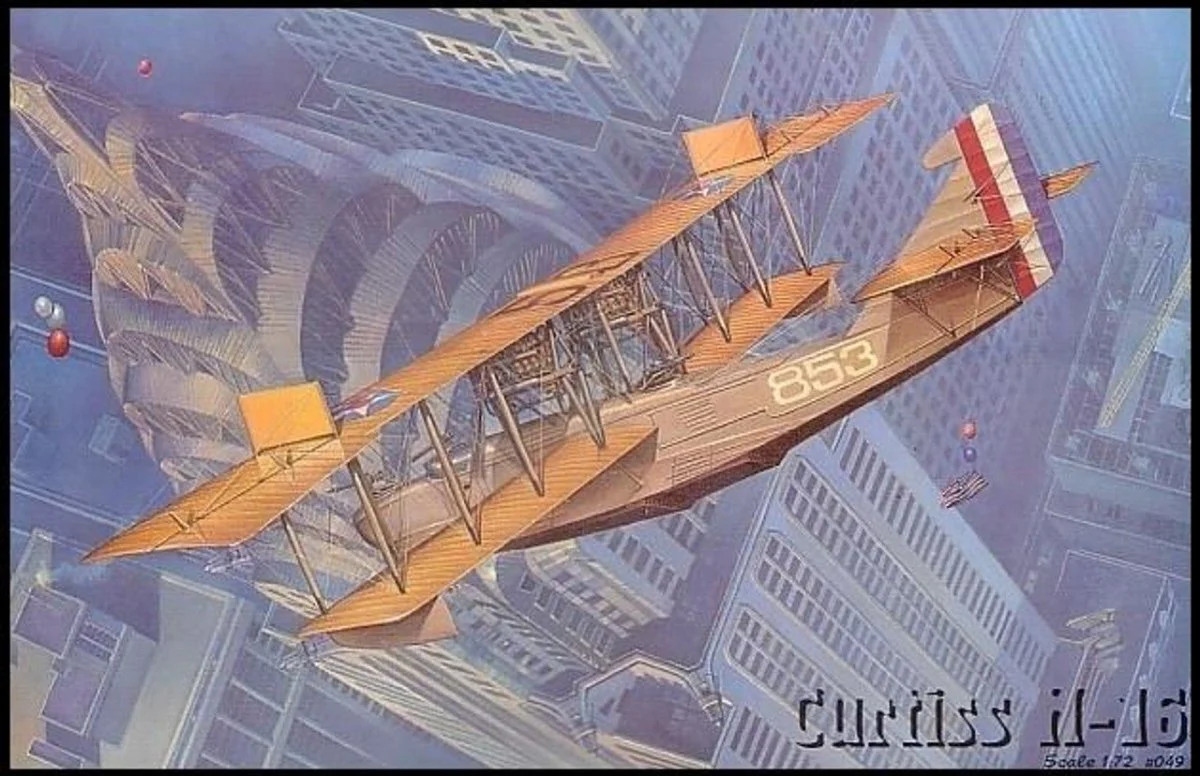 Roden 1/72 Roden Curtiss H16 Navy Flying Boat BiPlane