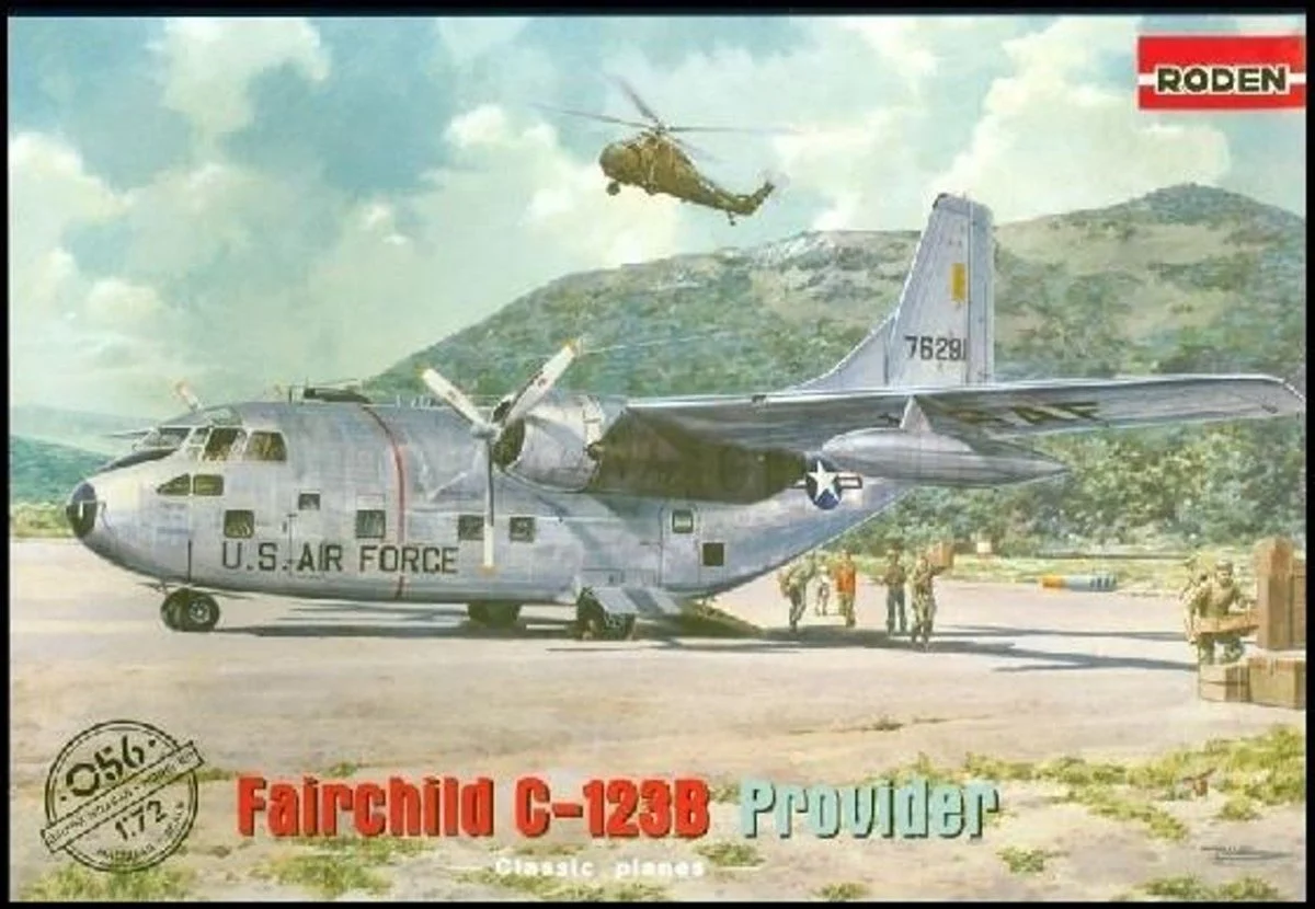 Roden 1/72 Roden Fairchild C123B Provider USAF Transport Aircraft