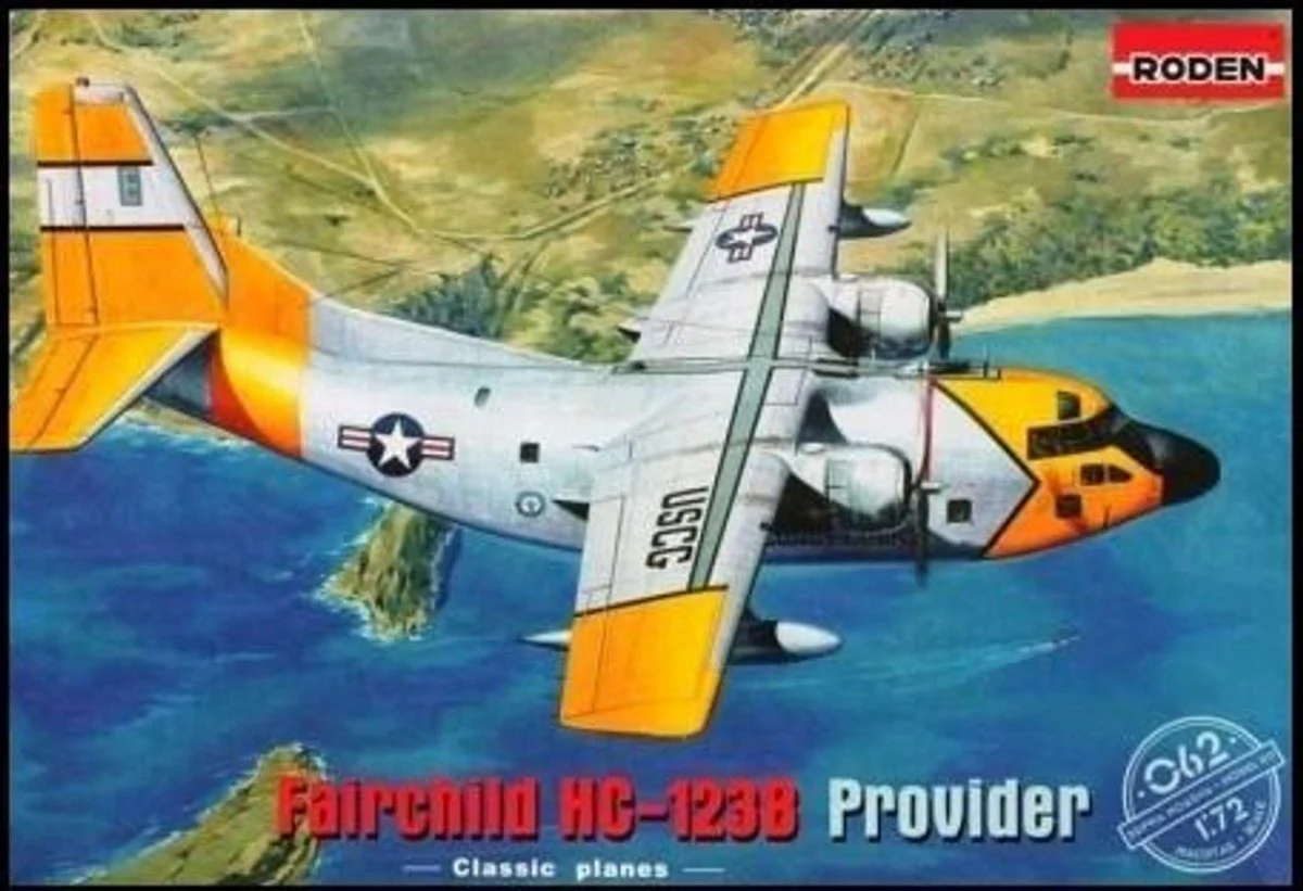 Roden 1/72 Roden Fairchild HC123B Provider USCG Transport Aircraft