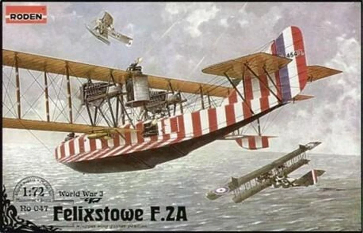 Roden 1/72 Roden Felixstowe F2A Eoyal AF Flying Boat BiPlane w/Upper Wing Gunner Position