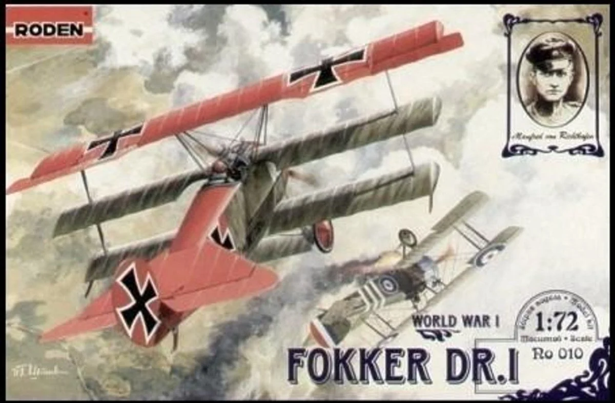 Roden 1/72 Roden Fokker DR I BiPlane