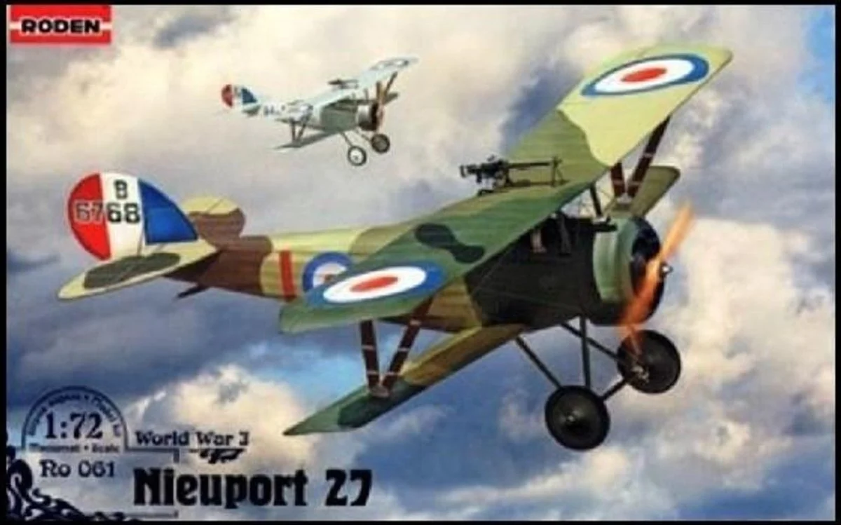 Roden 1/72 Roden Nieuport 27 Biplane Fighter