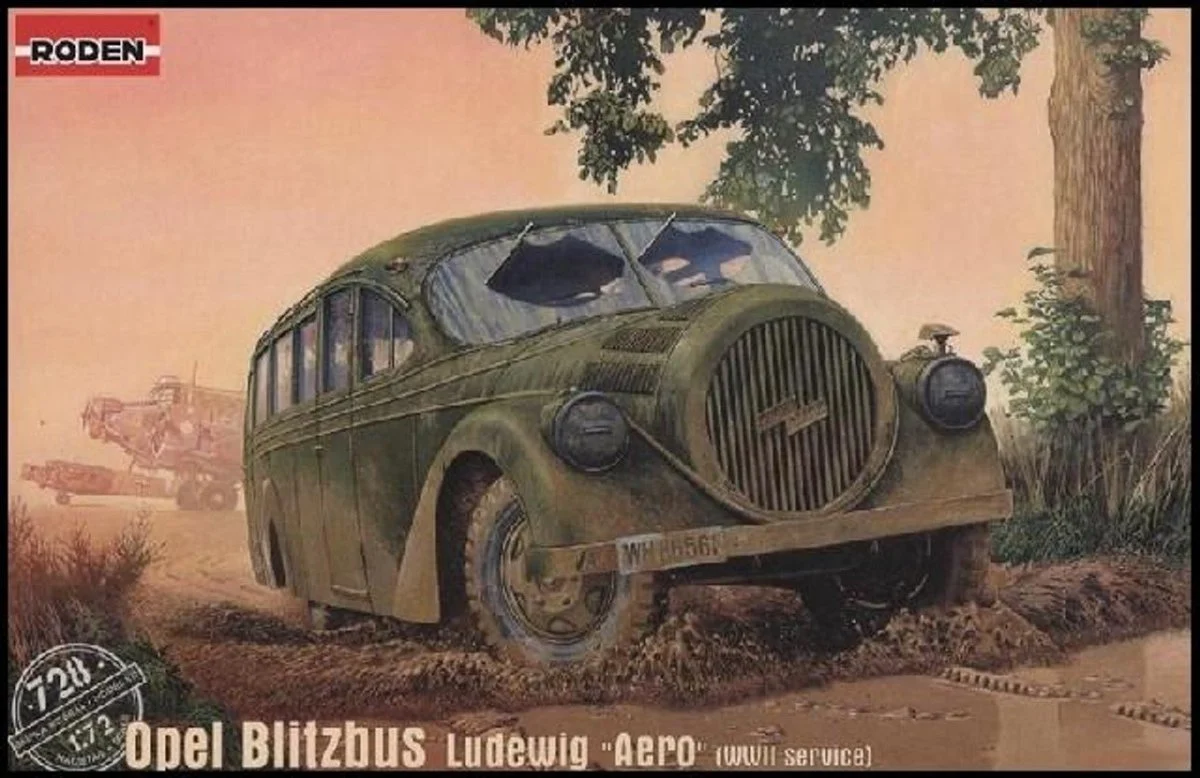 Roden 1/72 Roden Opel Blitz Ludewig Aero WWII German Omnibus