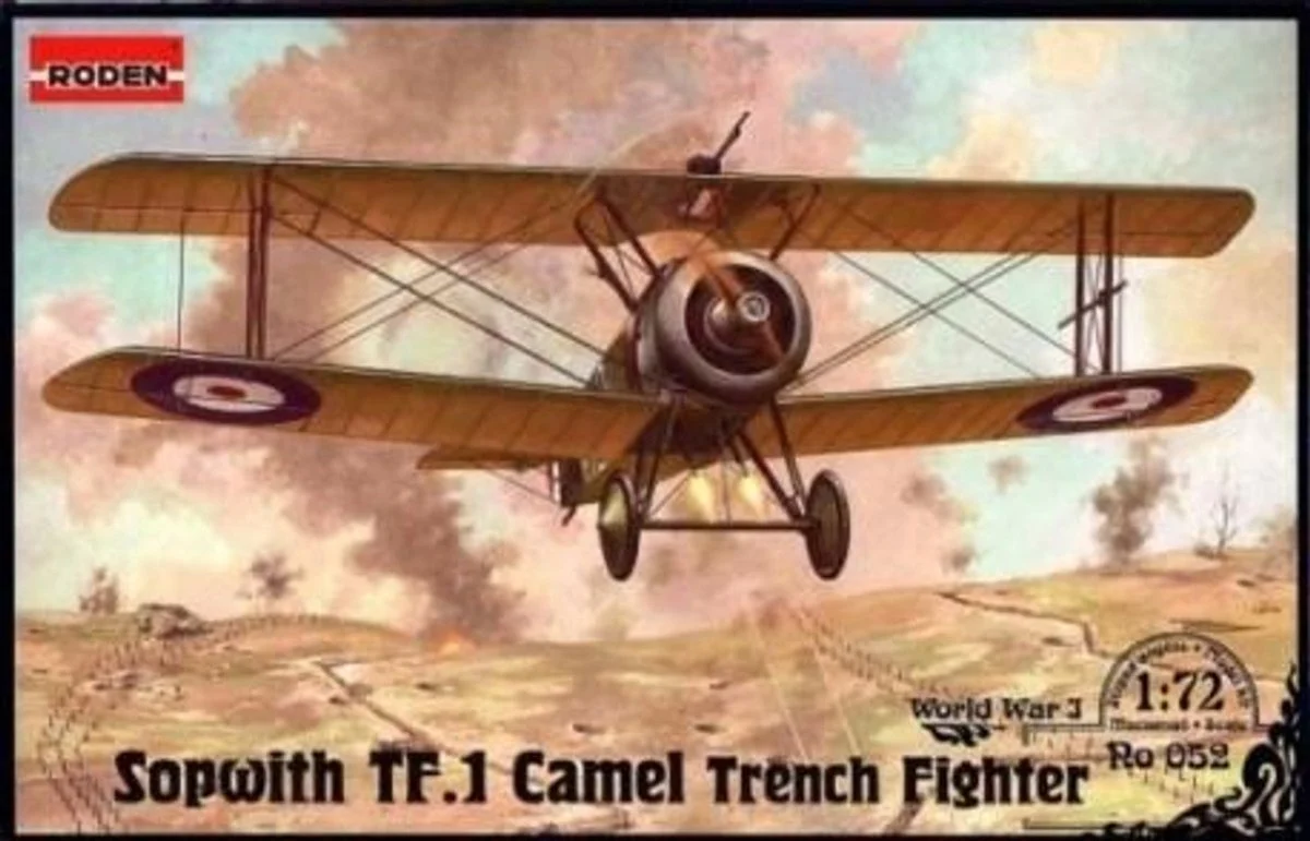 Roden 1/72 Roden Sopwith TF1 Camel Trench RFC BiPlane Fighter